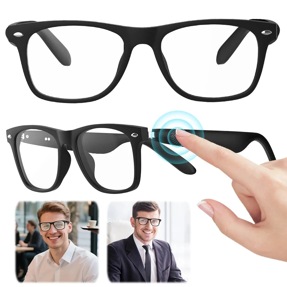 Lunettes IA Connectées - Traduction, Appels, Caméra & Assistant Vocal