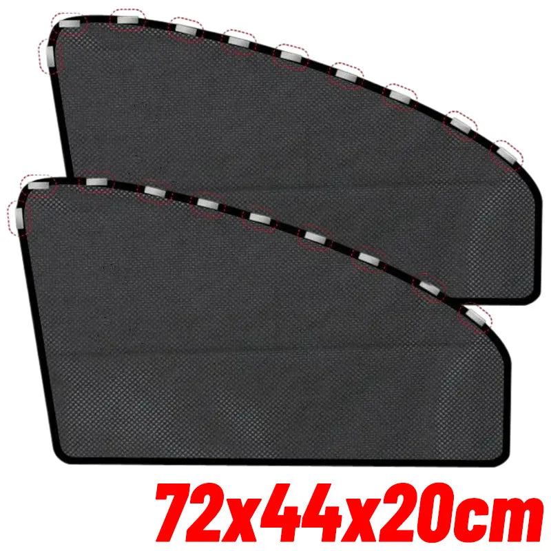 Rideau par soleil magnetique pour voiture - pack 4 Pieces