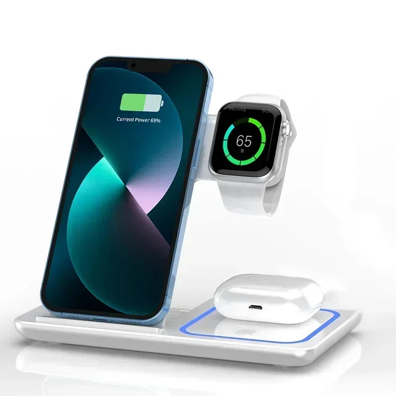 Station de Charge Sans Fil Rapide - Rechargez Tous Vos Appareils