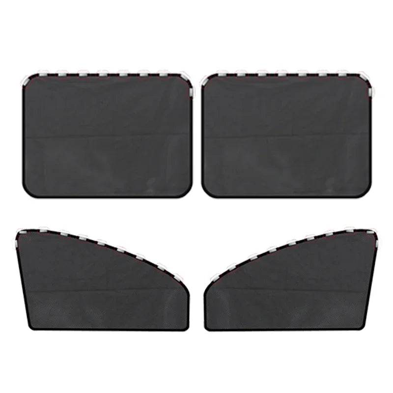 Rideau par soleil magnetique pour voiture - pack 4 Pieces