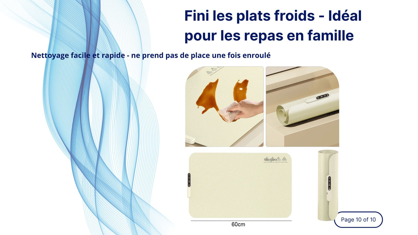 Plateau Chauffant Électrique - Maintien au Chaud de vos Plats
