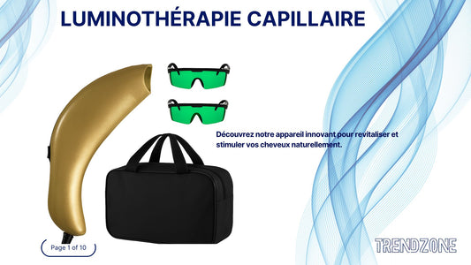 Appareil de Luminotherapie Capilaire - Anti-Chute & Stimulation de la Pousse des Cheveux